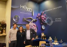 Matthieu Eveleen and Kees Eveleens with Hoko, a cooperation between Horteve Breeding and Kolster. Angela Treadwell Palmer is the founder of Plants Nouveau and sales representative of Hoko in America.